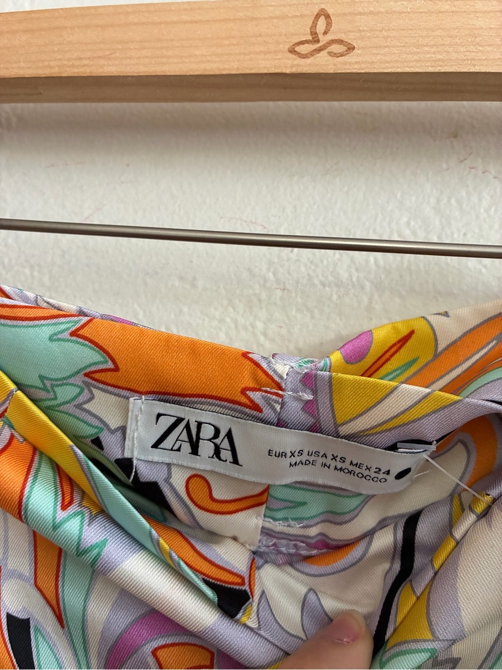Colorful Floral Silk Skort - Picture 3 of 3